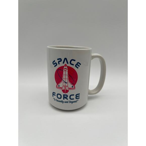 🚀 Space Force Coffee Mug – “Like the Air Force but in Space!” 11 oz Ceramic Cup - Picture 1 of 4